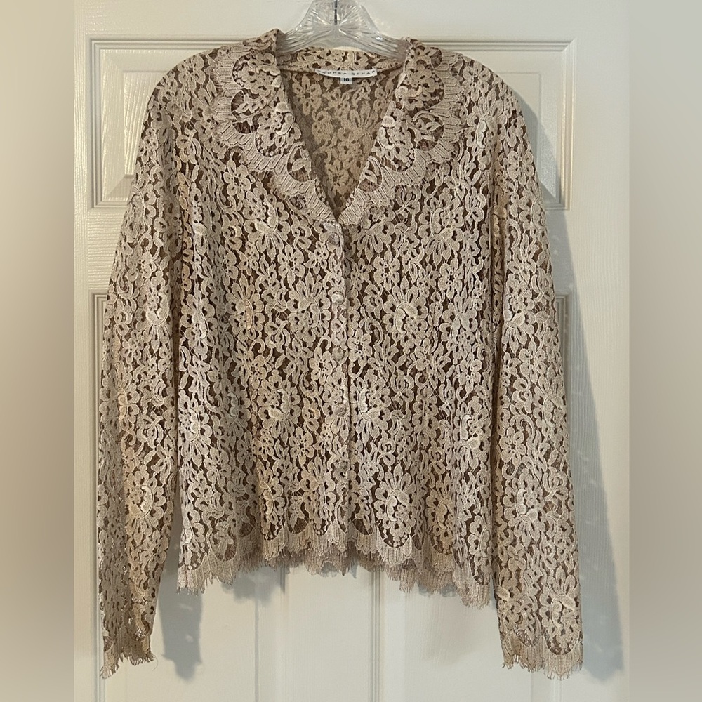 Andrea Behar Vintage Sheer Blouse Size 16